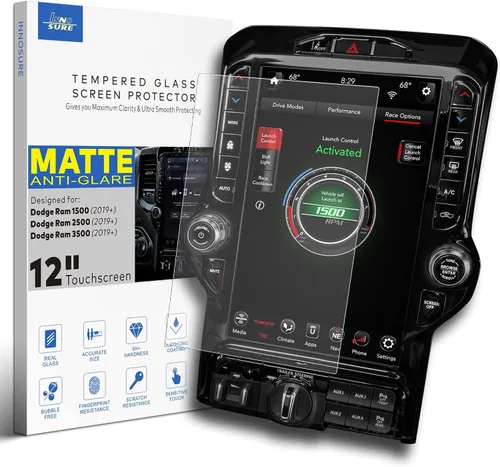 Vista 10 de Protector de pantalla de vidrio prémium para Ram 1500 2500HD 3500HD Uconnect 8.4 pulgadas (2013-2024) pantalla táctil (HD transparente)