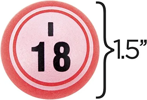 Vista 5 de 75 bolas de bingo multicolor de 1.5 pulgadas, bolas de plástico para jaulas de bingo y rifas, compatibles con jaulas de la mayoría