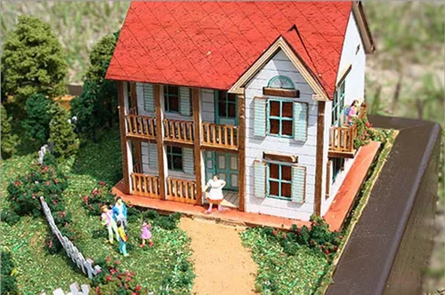 Vista 7 de DESKTOP - Kit modelo de madera Western House 1 por Young Modeler
