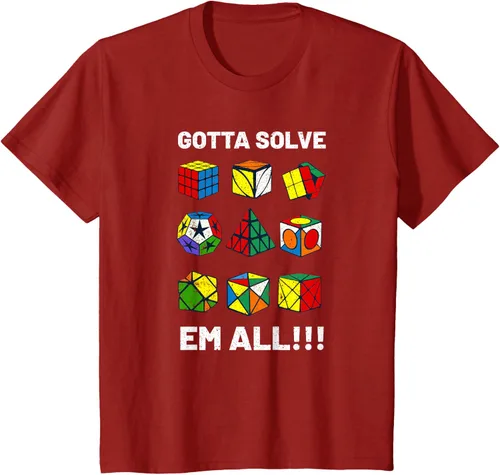Vista 71 de Camiseta competitiva Puzzle Cube Gotta Solve Em All Speed Cubing