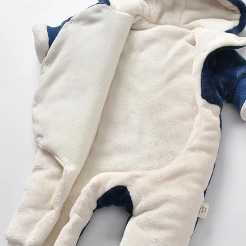 Vista 8 de Fairy Baby Traje de nieve para bebé recién nacido, oso enterizo, abrigo cálido de invierno para niñas y niños de 0 a 18 meses