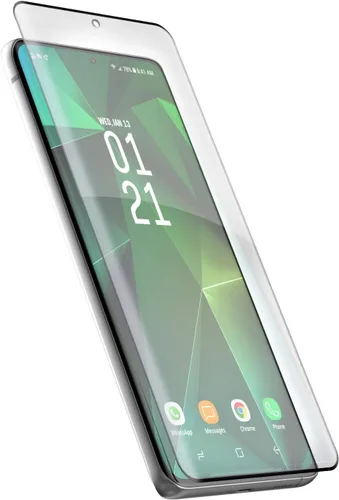 Vista 5 de magglass Protector de pantalla de vidrio templado Ultra para Samsung Galaxy S21 Ultra, sin burbujas, protector de pantalla transparente UHD