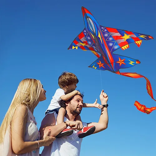 Vista 5 de Kite for Kids & Adults, Easy to Fly Large Kites for Beginner, Beach Kites with Durable Nylon, Family Fun Activities