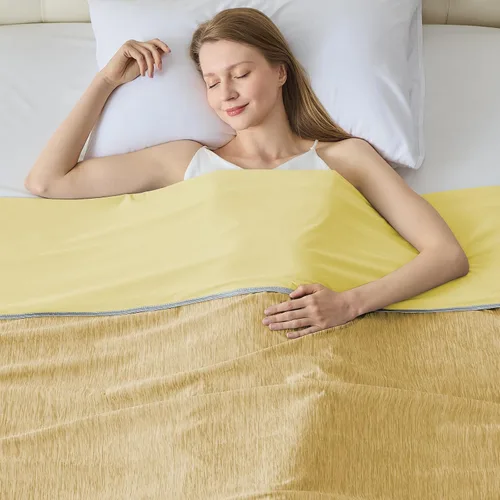 Vista 10 de Manta refrescante para durmientes calurosos tamaño individual 60"x80", manta de verano ultra fría que absorbe el calor para mantener el cuerpo