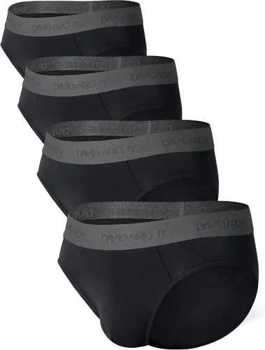 Vista 18 de DAVID ARCHY - Calzoncillos para hombre, de rayón de bambú, con soporte de absorción de humedad, tipo bolsa, suaves, paquetes de 4 o 7