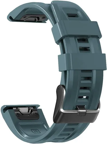 Vista 12 de REYDA Correa de silicona compatible con Garmin Fenix 7X/7X Pro/6X/6X Pro/5X/5X Plus/3/3 HR, 1.024 in, ajuste rápido, pulsera de silicona suave