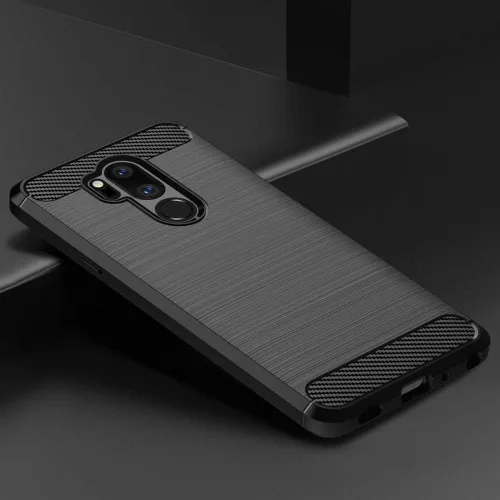 Vista 2 de Asuwish Compatible con LG G7 ThinQ Funda y protector de pantalla de vidrio templado, accesorios de celda, fundas de silicona para LGG7 One G 7 Plus
