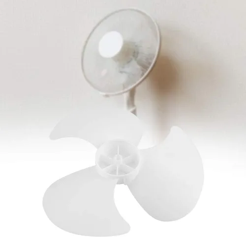 Vista 4 de 2 aspas de ventilador de plástico para ventilador de 12 pulgadas, 3 hojas blancas de ventilador eléctrico, accesorios de repuesto para ventilador