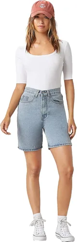 Vista 5 de Verdusa Body básico de manga corta con cuello redondo para mujer, leotardo