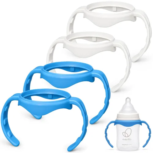 Vista 9 de CHUBBIEE Asas de biberón para Evenflo de cuello ancho 5oz y 9oz, paquete de Blanco