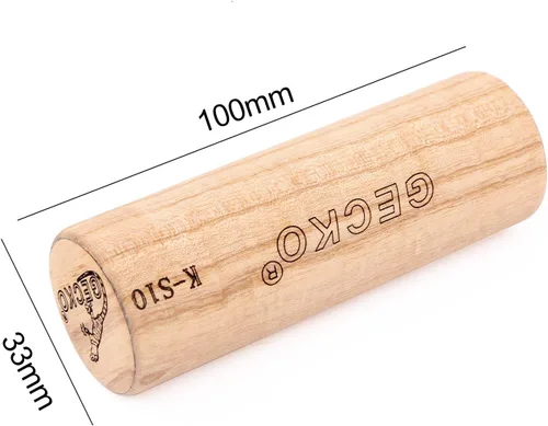 Vista 3 de GECKO Maracas - Martillo de arena, instrumento de percusión, maracas naturales de madera para adultos, utilizado en actuaciones en vivo