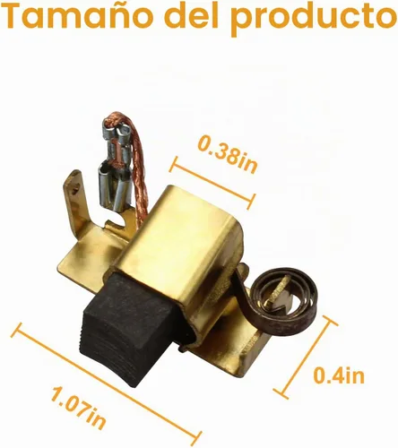 Vista 2 de Conjunto de cepillo de carbono 22-18-2240 para amoladora angular 6146-30,6121-30,6121-31,6146-31, 6146-33,6147-30,6147-31-2 piezas