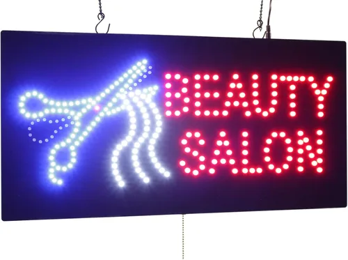 Vista 8 de Señal para salón de belleza, 23.6x11.8 in, 23.6x11.8 in, TOPKING, LED, Neón, Florescente, Señalización, Letrero, Exhibición, Cartelera, Pantalla