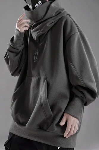 Vista 5 de Niepce Inc Streetwear - Sudadera con capucha de gran tamaño para hombre
