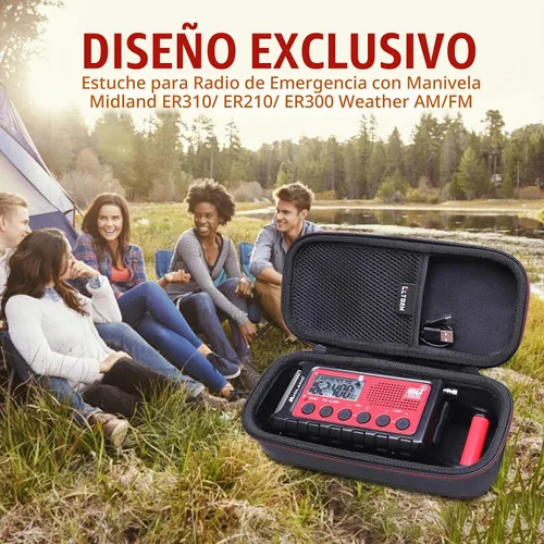 Vista 8 de LTGEM - Funda compatible con radio meteorológica Midland ER310/ER310PRO/ER210/ER300, solo funda