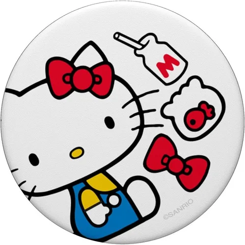 Vista 3 de Hello Kitty Retro Favorite Things PopSockets - Soporte para teléfonos inteligentes y tabletas, PopSockets, adhesivo PopGrip