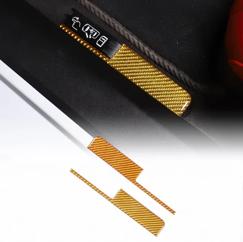 Vista 9 de Adhesivo de interruptor de cerradura de puerta de emergencia de fibra de carbono 3D suave Compatible con Corvette C8 Stingray Z06 Z51 2020 2021 2022