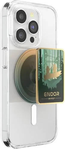 Vista 22 de PopSockets Agarre adhesivo para teléfono, soporte, soporte para teléfono, Star Wars - Millenium Falcon Aluminio