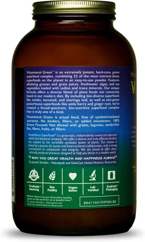 Vista 3 de HEALTHFORCE SUPERFOODS Vitamineral Green - Suplemento mineral para el apoyo inmunológico y de la tiroides - Suplemento en polvo verde