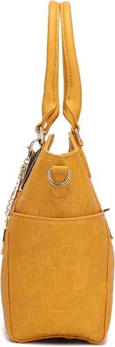 Vista 5 de MKF Collection - Bolso tote para mujer de cuero vegano con asa para el hombro Bolso con asa superior, bolso de mano para damas de Mia K