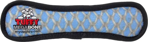 Vista 6 de TUFFY® Paquete de 2 juguetes de peluche ultra duraderos para perros Bone 2 eslabones de cadena de hueso azul