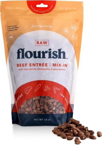 Vista 9 de Flourish Pets - Golosinas crudas liofilizadas para mascotas para perros (corazones de pollo, pequeño)