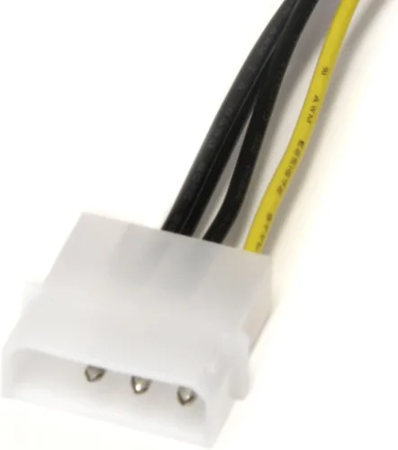 Vista 4 de StarTech - Cable adaptador de corriente de video PCIe LP4 a 8 pines (LP4PCIEX8ADP) de 6 pulgadas Molex a alimentación PCIe de 8 pines