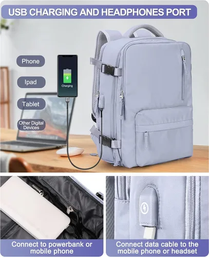 Vista 6 de VGCUB Travel Backpack for Women Carry on Backpack,15.6 Inch Laptop Backpack