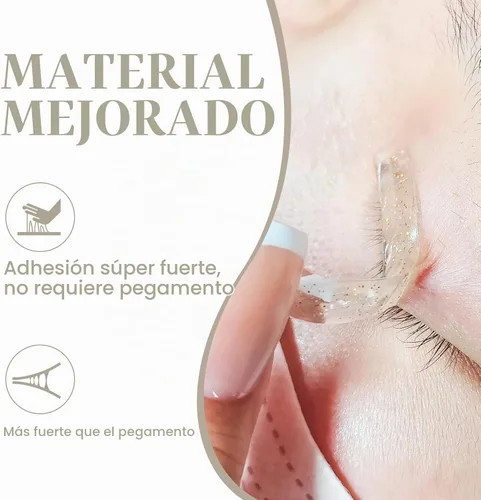 Vista 4 de Libeauty - Barras de elevación de pestañas coreanas sin pegamento para ojos abiertos, 5 tamaños transparentes