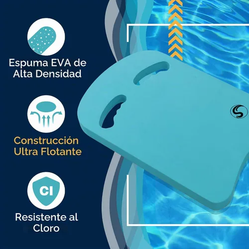 Vista 4 de Sunlite Sports Swimming Kickboard - One Size Fits All - A Great Training Aid for Children and Adults