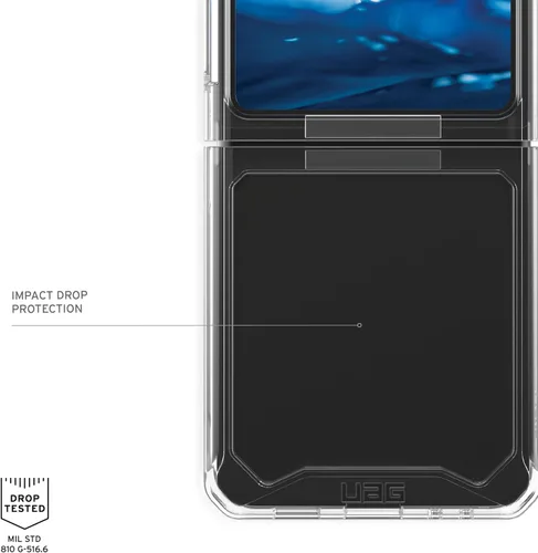 Vista 6 de URBAN ARMOR GEAR [Versión actualizada] Funda UAG para Samsung Galaxy Z Flip 5 2023 Plyo Ice, funda protectora resistente y resistente a caídas