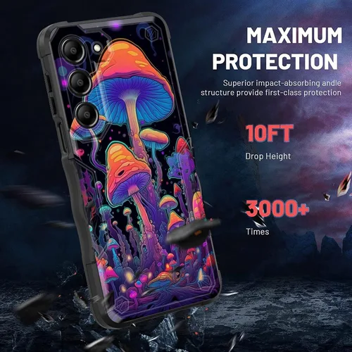 Vista 26 de Funda para Galaxy A14 5G, [Doble Capa][Protección contra Caídas de Grado Militar de 10 Pies] [Antideslizante] Funda Resistente a Prueba de Golpes