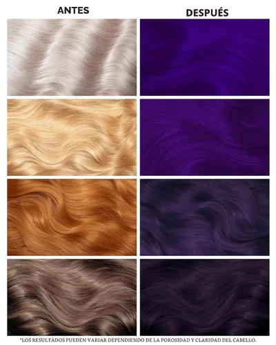 Vista 3 de Lunar Tides - Color de cabello semipermanente (43 colores) (Violeta oscuro, 4 onzas líquidas)