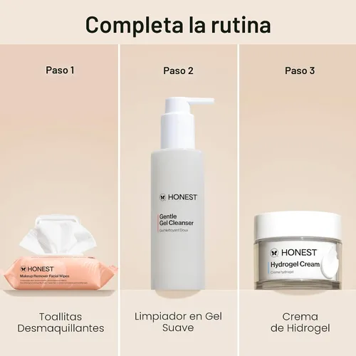 Vista 7 de Honest Beauty Toallitas faciales limpiadoras sin fragancias A base de plantas, hipoalergénicas, suaves para pieles sensibles, 30