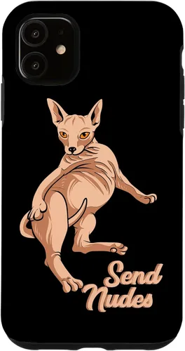 Vista 8 de Send Nudes - Nude Cat - Hairless Sphynx Cat Case for iPhone 17