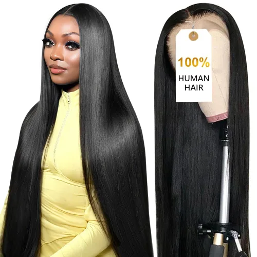 Vista 32 de CUTE BEIN Pelucas de cabello humano con encaje frontal HD de 13 x 6 pulgadas de densidad 250, [2 años de vida útil, 9.12 onzas], pelucas de cabello