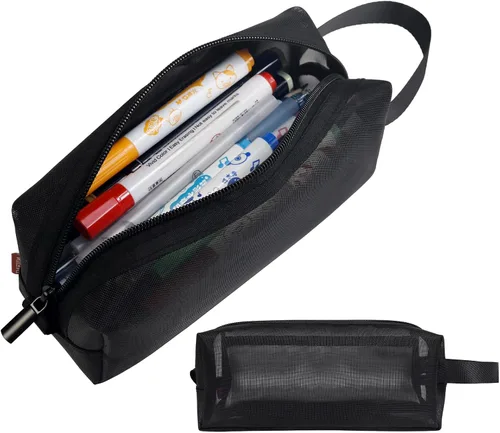 Vista 18 de Fmeida Simple Pencil Case Pouch, Office Supplies Gift for Men Women