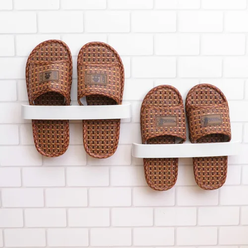 Vista 5 de Cabilock Organizador de zapatos para colgar detrás de la puerta, organizador de zapatos montado en la pared, autoadhesivo, soporte para barra