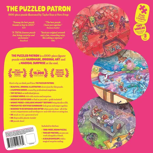 Vista 2 de El Cliente Desconcertado • Rompecabezas de 1000 piezas de The Magic Puzzle Company • Serie Tres