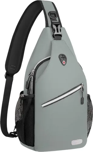 Vista 21 de Mosiso - Mochila bandolera multiusos, para viajes, senderismo, etc. Sling Backpack for Casual Travel Hiking