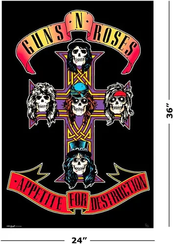 Vista 2 de Guns N' Roses - Póster musical (Apetito por la destrucción, portada del álbum) (tamaño: 24" x 36")