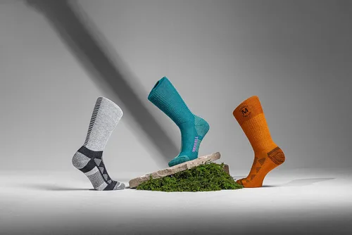Vista 5 de Merrell Calcetines ligeros para senderismo Moab Speed de corte bajo, unisex sostenibles Coolmax Ecomade