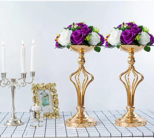 Vista 2 de 2 ramos de flores falsas, 15 cabezas de rosas de plástico con base, flores artificiales para ramos de boda, centros de mesa, fiesta, día de San
