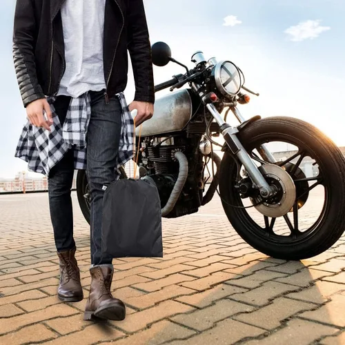 Vista 8 de SECELES - Funda para ciclomotor resistente 300D para bicicletas de hasta 72 pulgadas Negro
