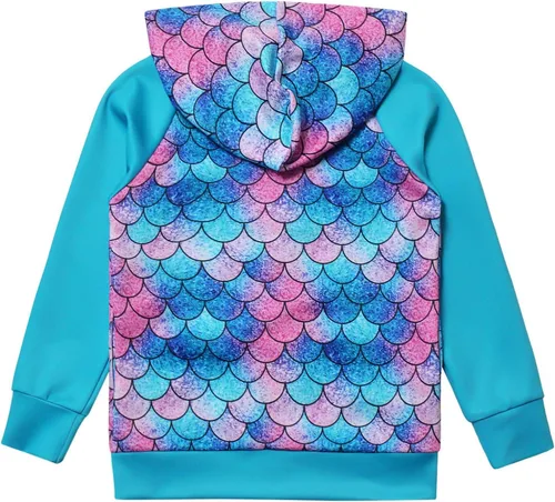 Vista 2 de Sudadera con capucha para niñas con cremallera y bolsillos