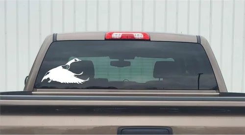 Vista 2 de WaterfowlDecal - Adhesivo de caza de ganso (pequeño, negro)