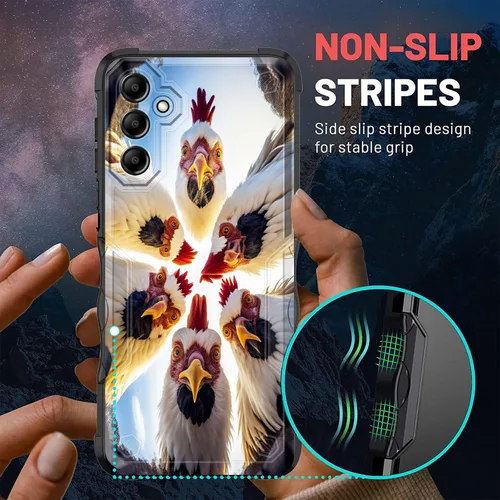 Vista 14 de Funda para Galaxy A14 5G, [Doble Capa][Protección contra Caídas de Grado Militar de 10 Pies] [Antideslizante] Funda Resistente a Prueba de Golpes