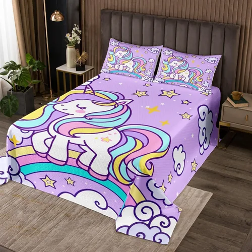 Vista 19 de Manfei Juego de colcha de verano con diseño de ranas de dibujos animados, diseño de animales de estanque, decoración de habitación de niños, niñas
