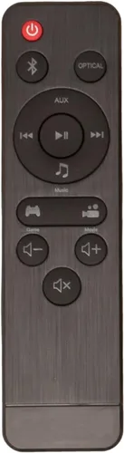 Vista 2 de Mando a distancia de repuesto OEM para barra de sonido TaoTronics TT-SK023 y todas las series de SAKOBS con cable e inalámbrico Bluetooth 5.0 barra