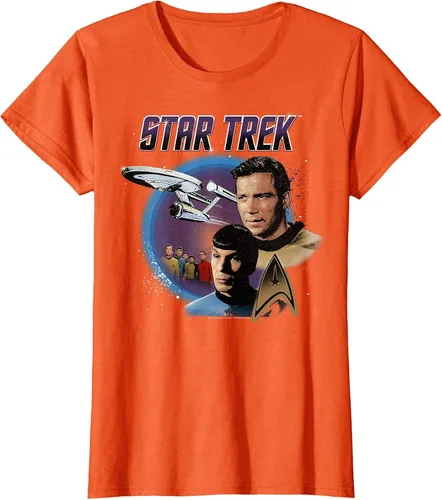 Vista 47 de Star Trek Original Series Vintage Enterprise T-Shirt Baby Blue